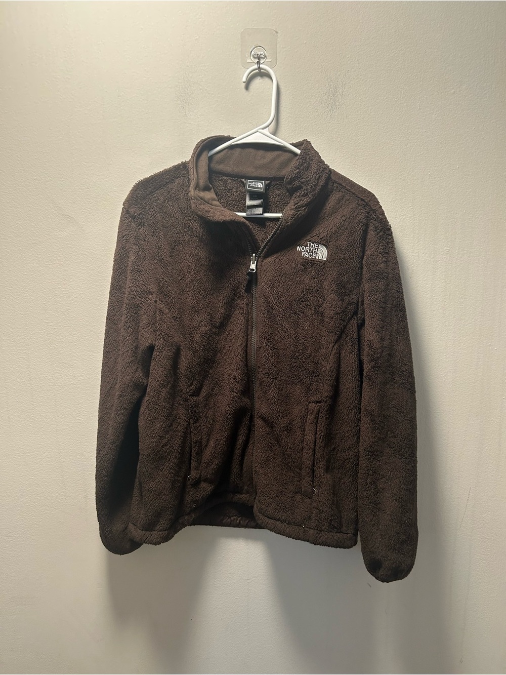 The North Face Brown Fuzzy Full-Zip Jacket